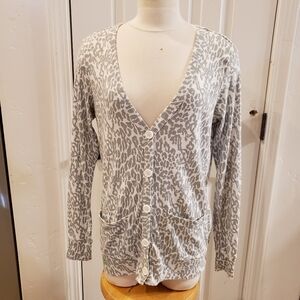 FOX Riders Lightweight Gray Cardigan Size Medium Trademark Graphics